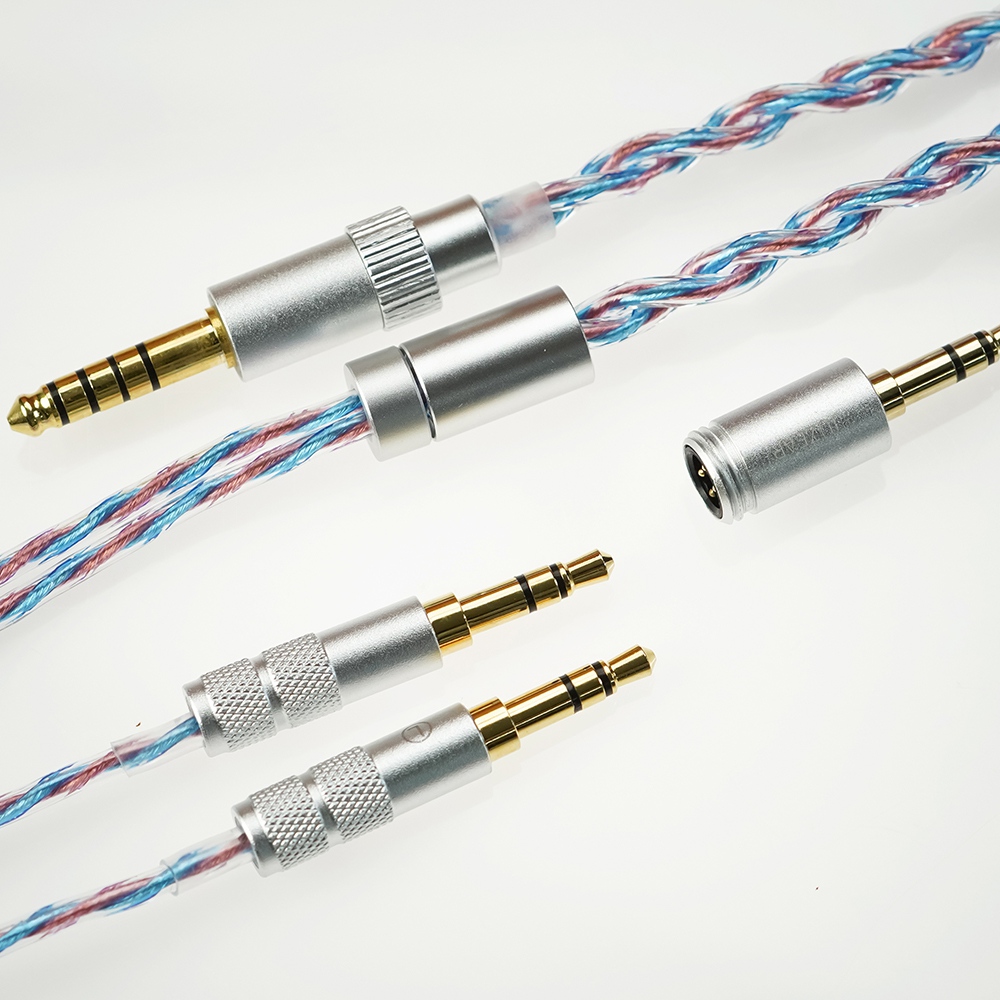 Trs Cable - JUZEAR フレアバランスヘッドフォンケーブル HiFi ヘッドセットアップグレードケーブル 3.5mm+4.4mm+TypeC からデュアル