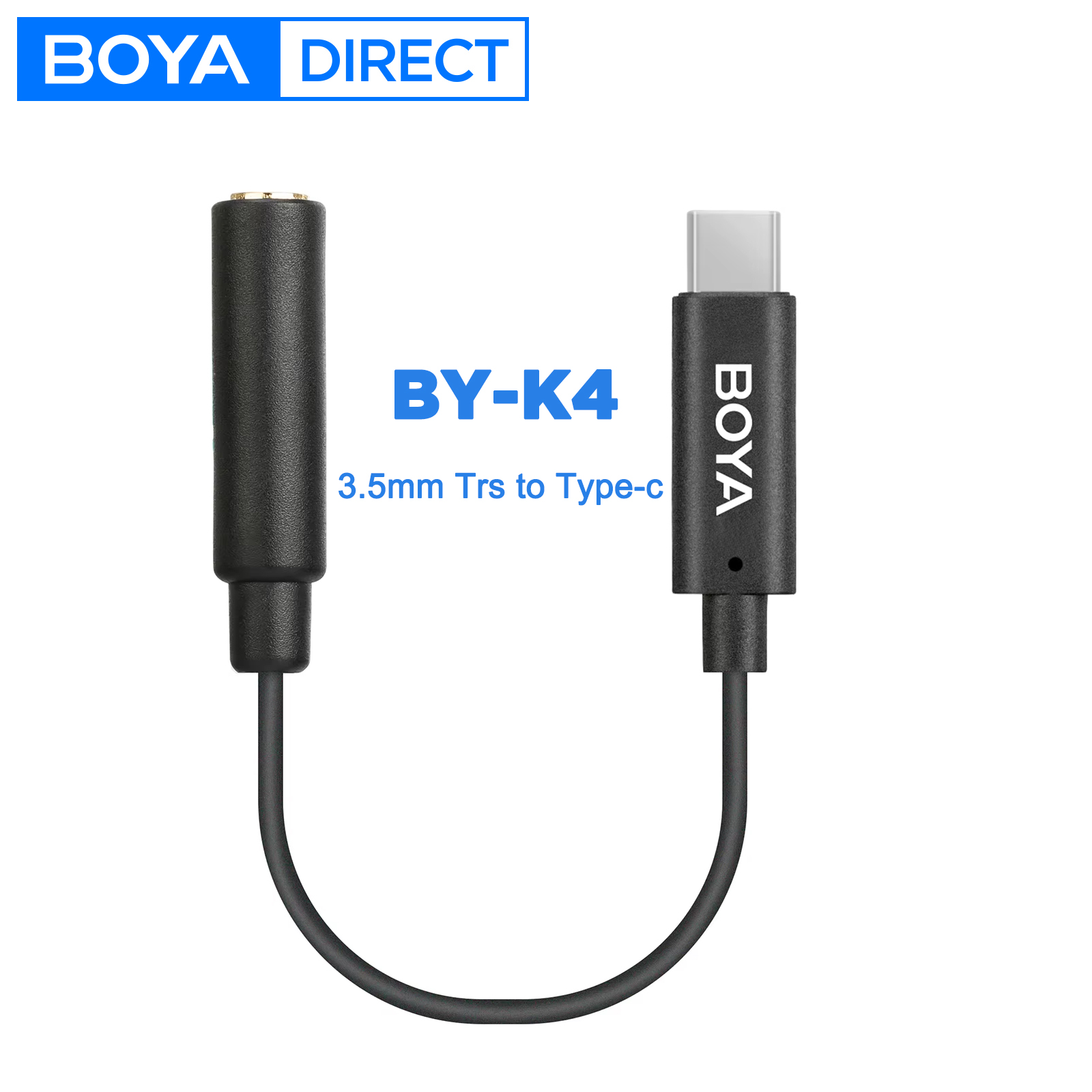 Trs Cable - BOYA BY-K4 6cm 3.5mm TRSメス -