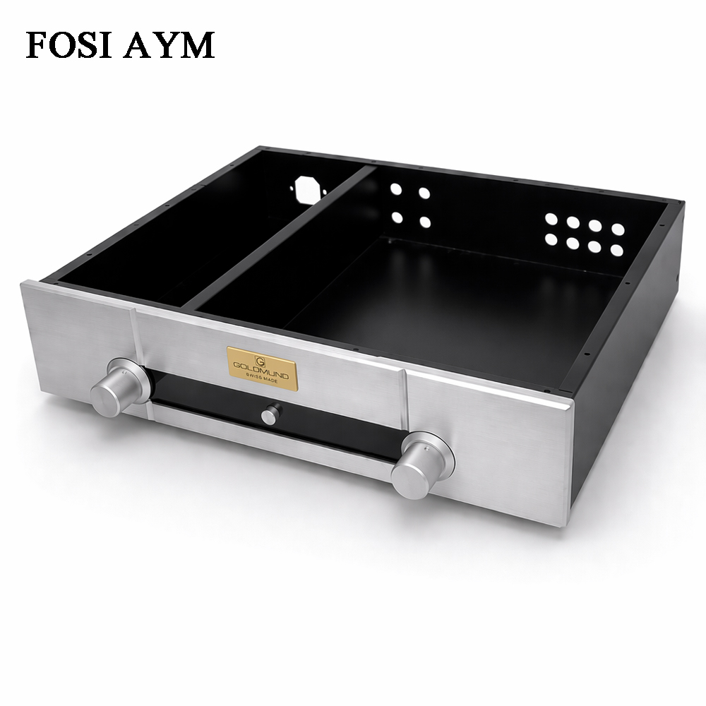 Speaker Enclosure - FOSI AYM 430x340x95mm アルミシェル ゴールドムンドスタイル アンプシャーシ