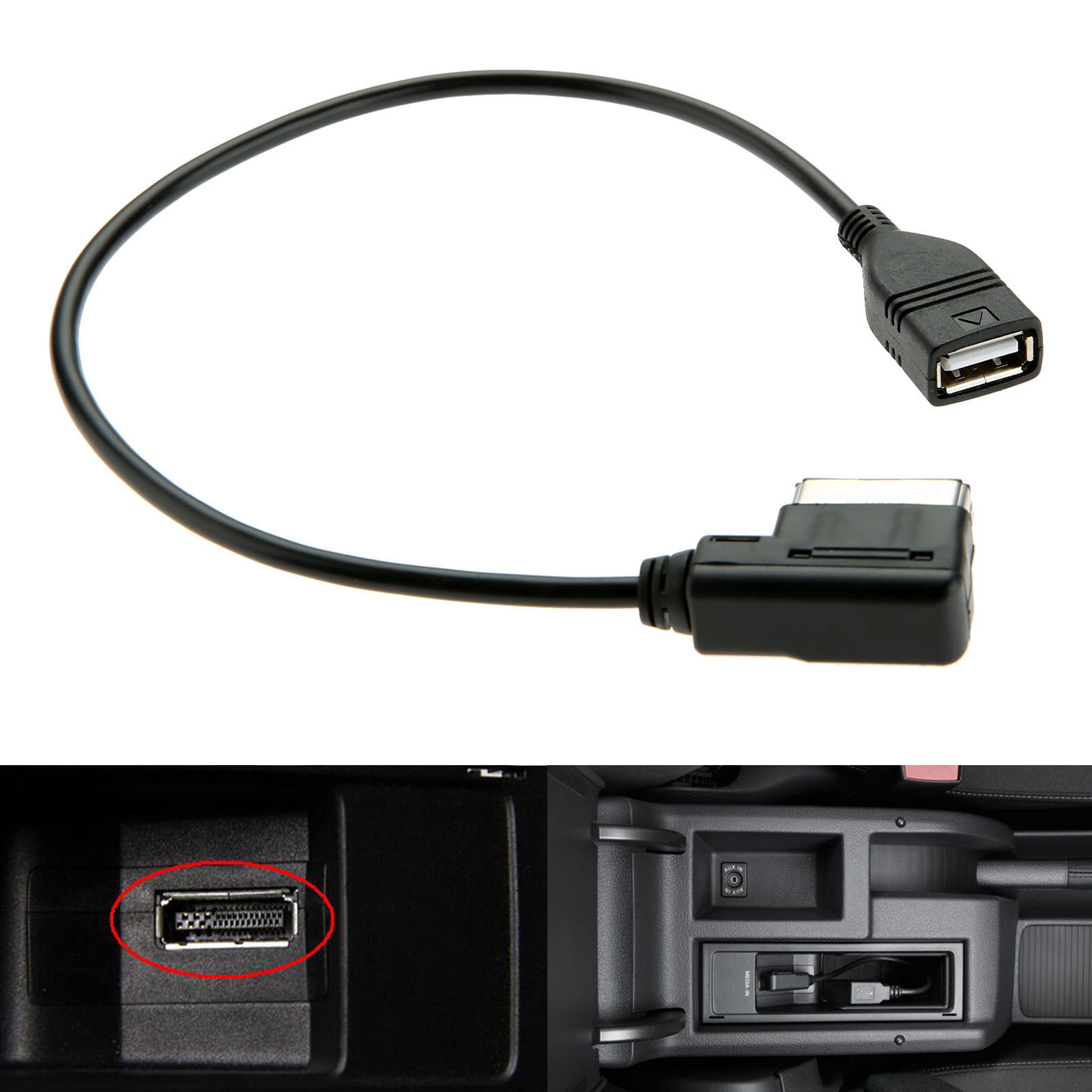 Mdi Cable - USBアダプターケーブル,mmi,mdi,audi a3,a4,a5,a6,a8,q5,カースタイリング,1個