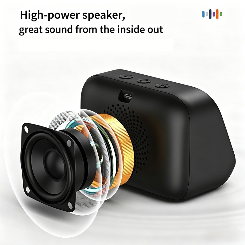 Full Range Speaker - TF26 Pro スマートワイヤレススピーカー、AI音声アシスタント、インテリジェントディスプレイ、音楽プレーヤー、目覚まし時計、Bluetooth電子スピーカー