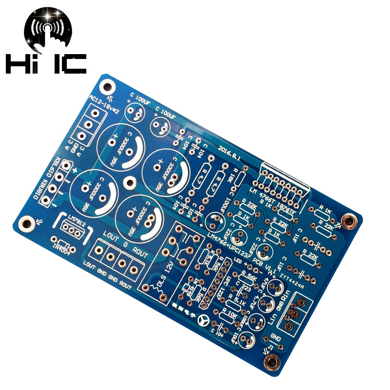 Audio Amplifier Board - LM766 LM1876ステレオパワーアンプ基板pcb内蔵スピーカー保護