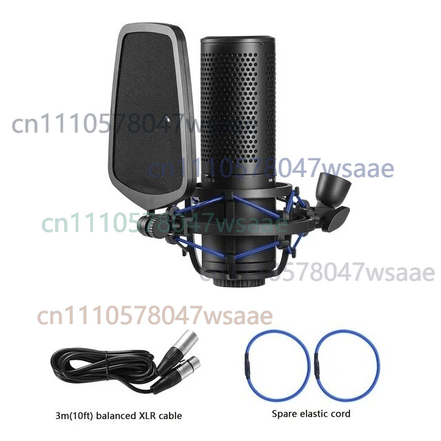 Condenser Microphone Kit - BOYA BY-M1000 PRO ラージダイアフラムコンデンサー スタジオマイク ポッドキャスト録音用