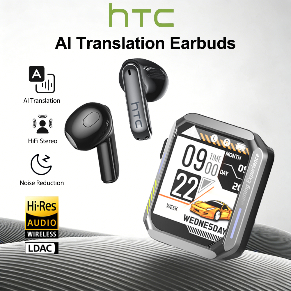 Subwoofer - HTC製ゲーミングBluetoothヘッドホン（マイク付き）、リアルタイム翻訳機能搭載、低遅延、高音質、ワイヤレスイヤホン NE94