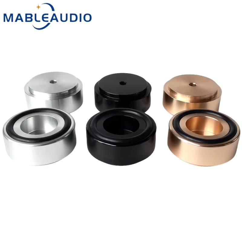 Audio Dac - 4個入り 39*17mm ソリッドアルミニウム製オーディオアイソレーションフィート 防振ショックアブソーバーパッド HIFIスピーカー、チューブアンプ、DAC、ターンテーブル用
