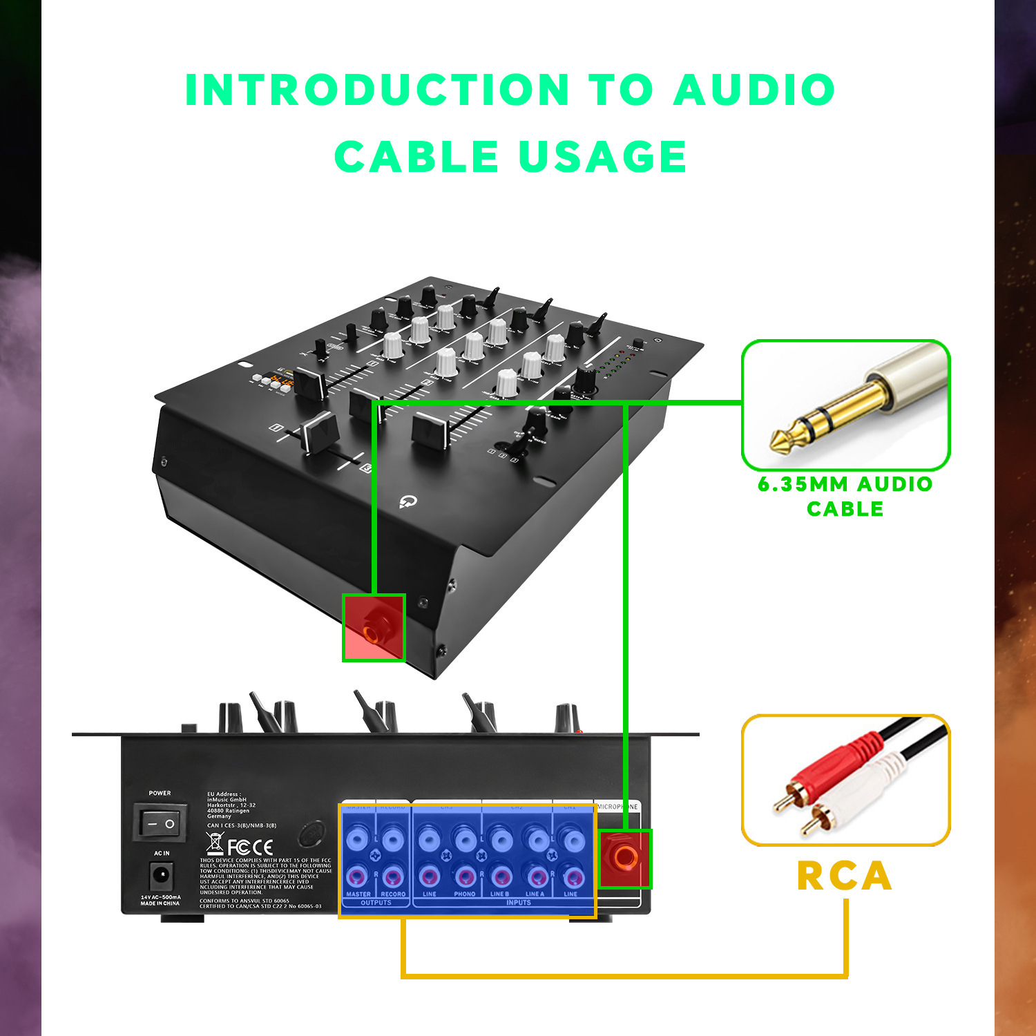 4チャンネルDJミキサー、プロフェッショナルKTVステージオ - Audio Interface のレビューと価格