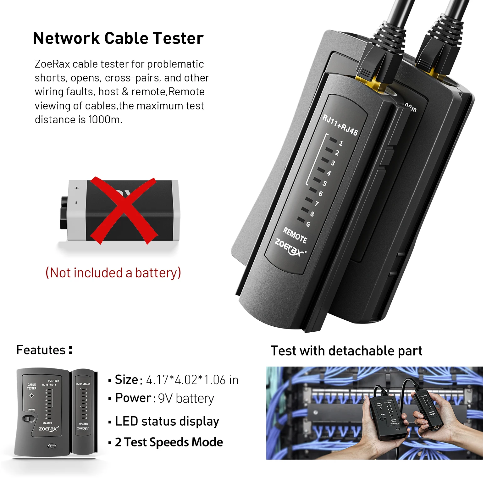 ZoeRax RJ45 CAT6 CAT5E 圧着工具キット - Rj45 Jack のレビューと価格
