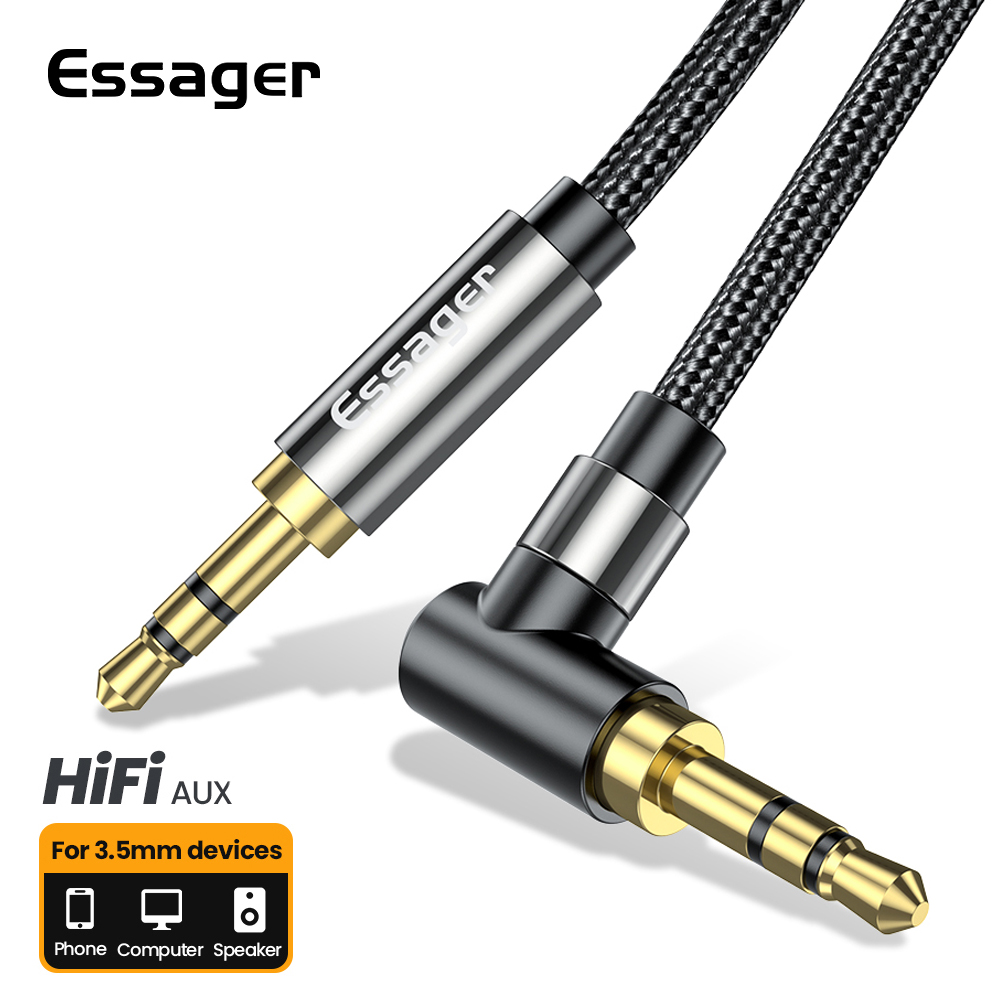 Essager Aux 延長ケーブル 3.5 ミリメートルジ - Audio Jumper Wire のレビューと価格