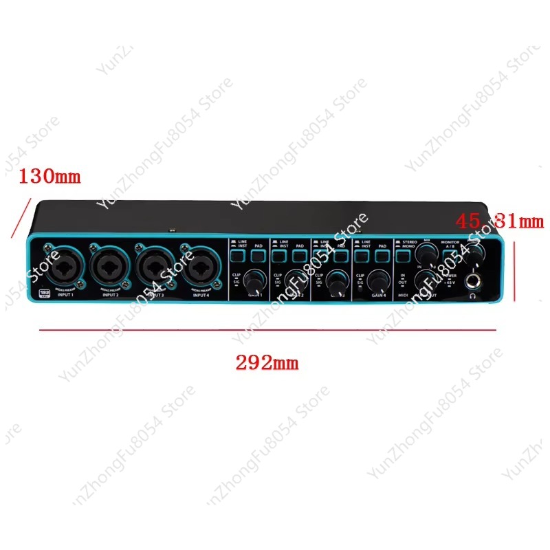 プロフェッショナル第3世代4x4 USBコンピューターオーデ - Audio Interface のレビューと価格