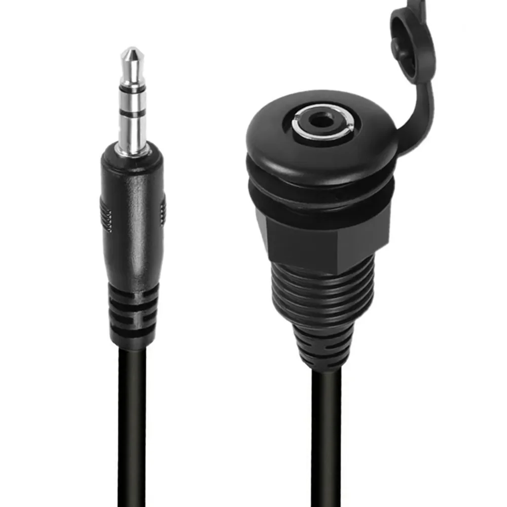 3.5mmネジ式固定防水ケーブル 1/8 オス-メス埋め込み - Trs Cable のレビューと価格