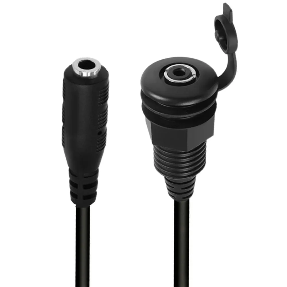 3.5mmネジ式固定防水ケーブル 1/8 オス-メス埋め込み - Trs Cable のレビューと価格