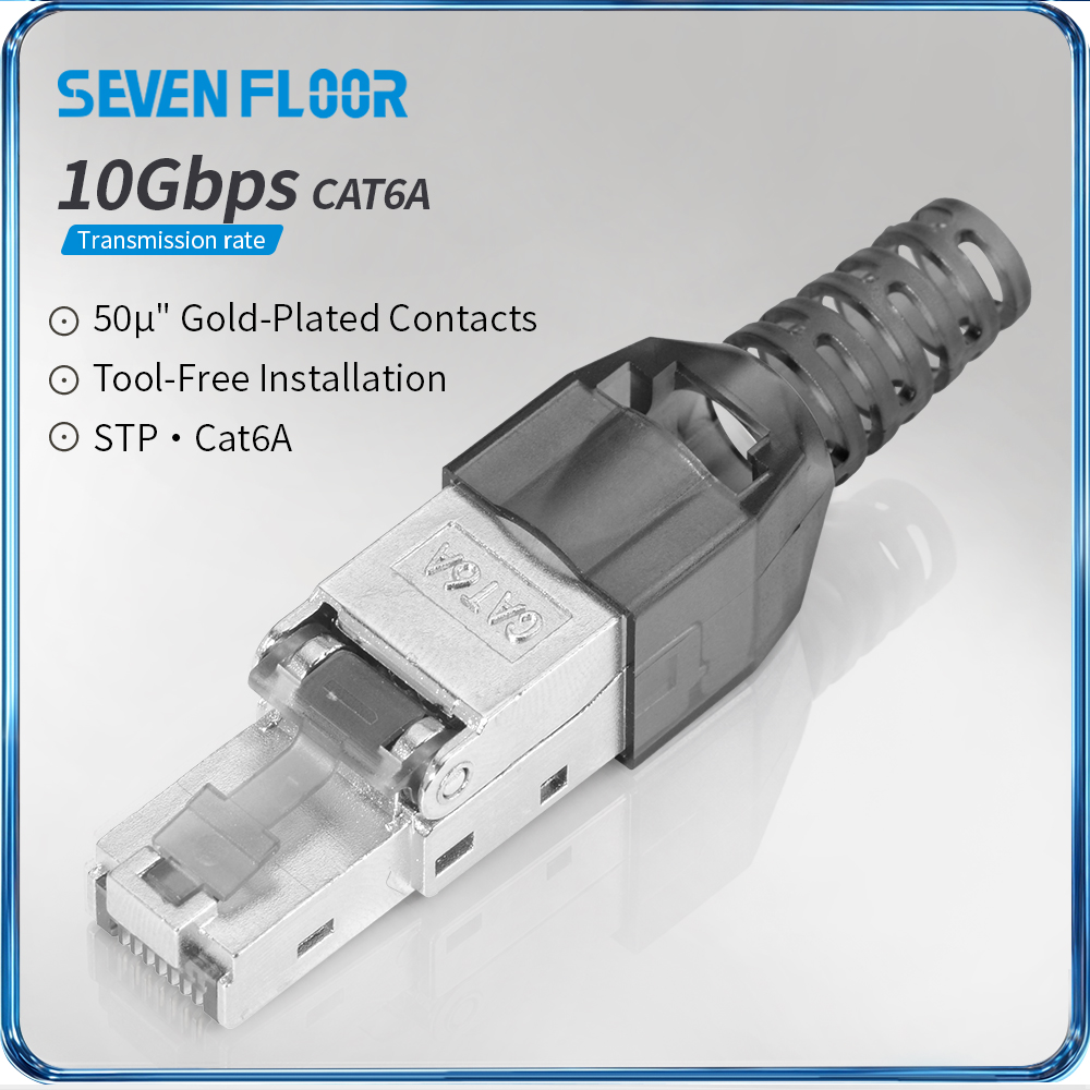 Cat6A/Cat6シールド付きRJ45コネクタ（工具不要型 - Rj45 Jack のレビューと価格