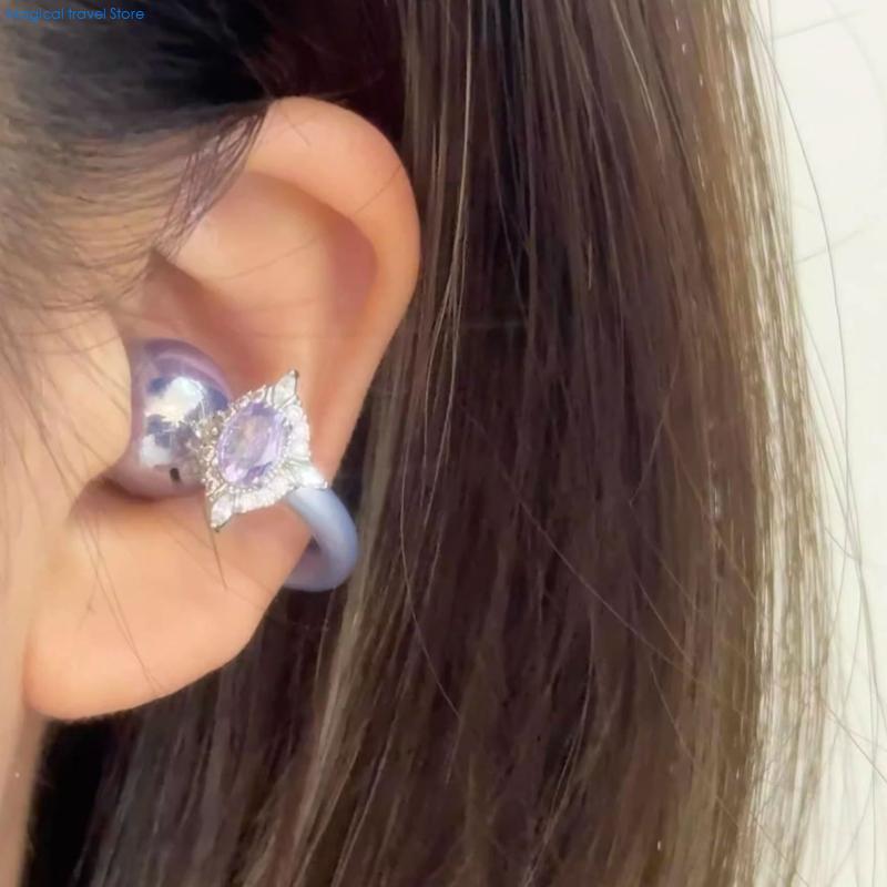 N2UB きらめくクリスタル装飾オープンイヤークリップ取り外 - Diy Headphone のレビューと価格