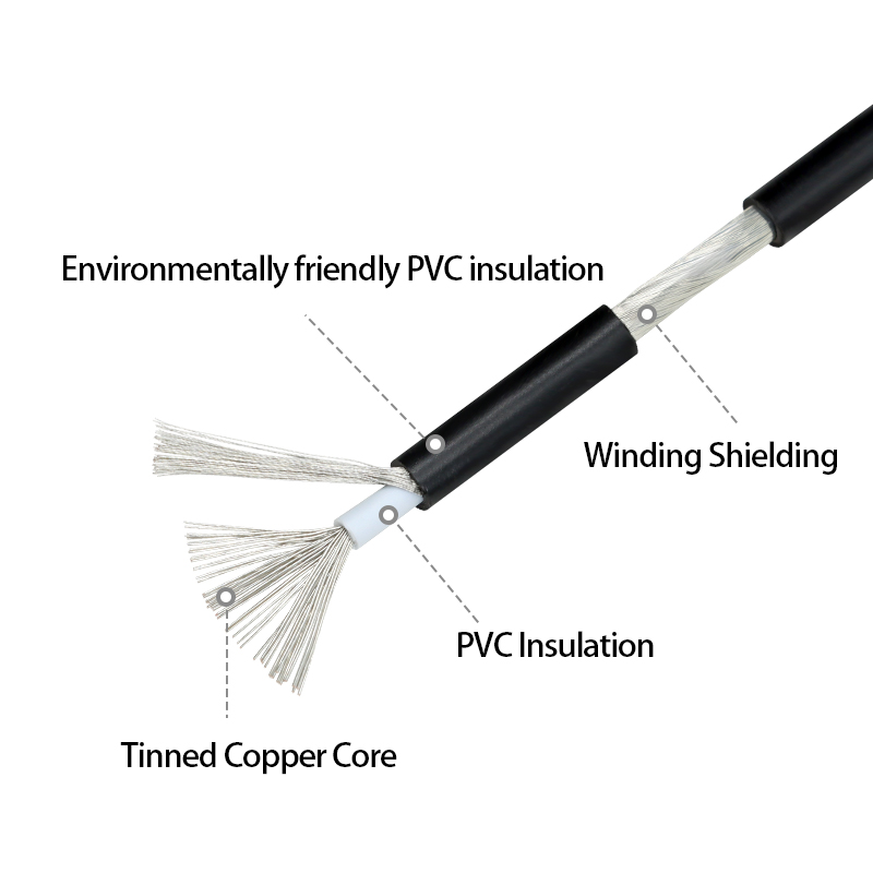 1 〜 10 メートル UL1185 PVC シールド線 2 - Audio Jumper Wire のレビューと価格
