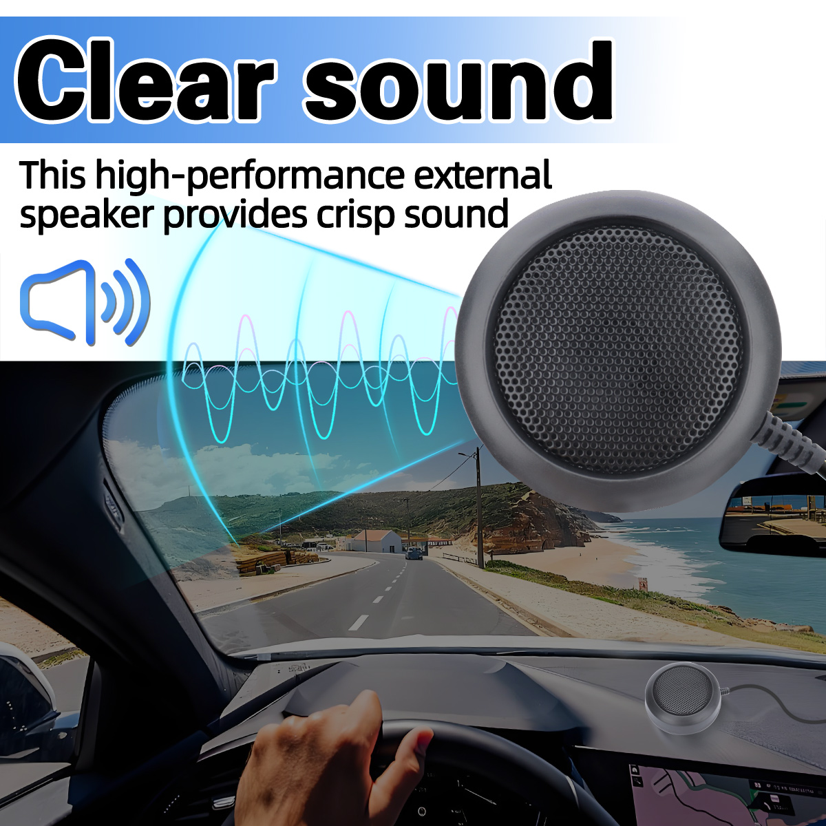 ABBREE KES-4 カーラジオミニ外部スピーカー、より - Speaker Terminal のレビューと価格