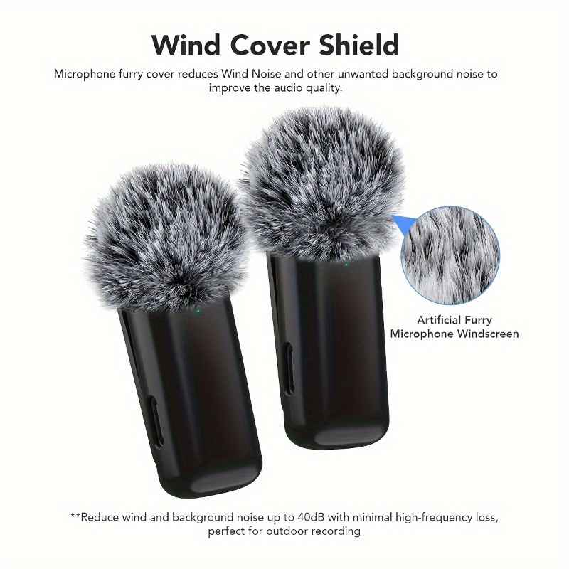 充電ケース付きワイヤレスラベリアマイク。ノイズリダクション機 - Condenser Microphone Kit のレビューと価格