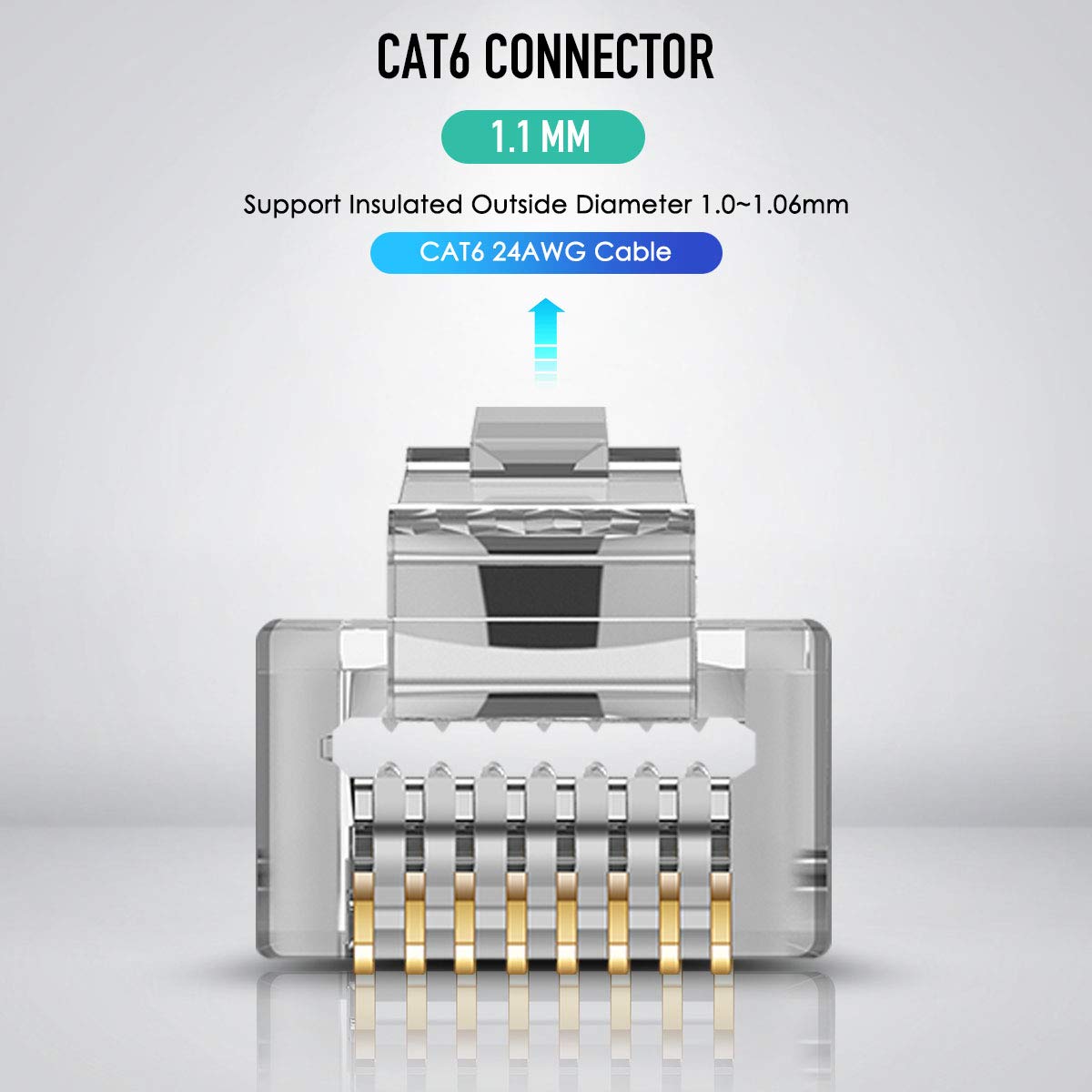 ZoeRax 100 個シールド RJ45 CAT5 CAT - Rj45 Jack のレビューと価格