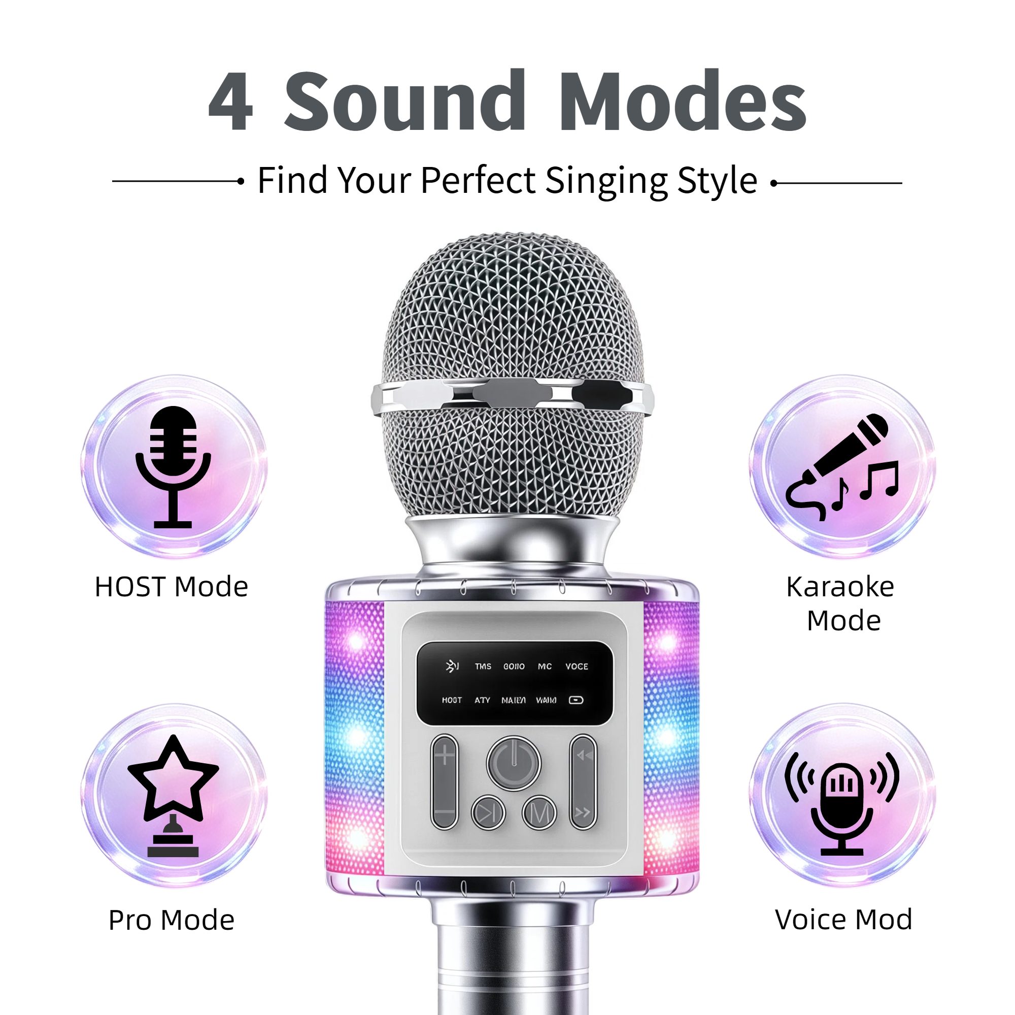 TWSデュアルワイヤレスカラオケマイク、Bluetoothス - Condenser Microphone Kit のレビューと価格