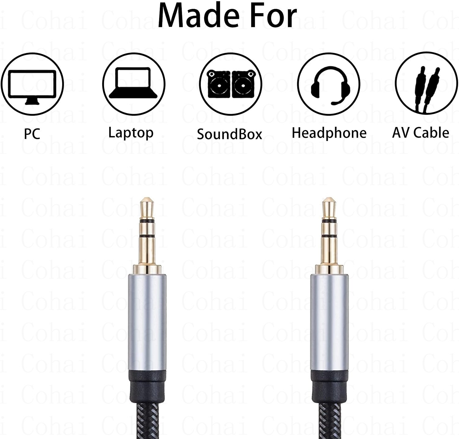 3.5 ミリメートルジャックオーディオケーブルジャック 3. - Audio Jumper Wire のレビューと価格