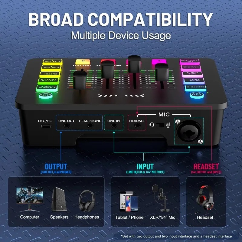 ZX230ライブストリームサウンドカードコンデンサーマイク放 - Condenser Microphone Kit のレビューと価格
