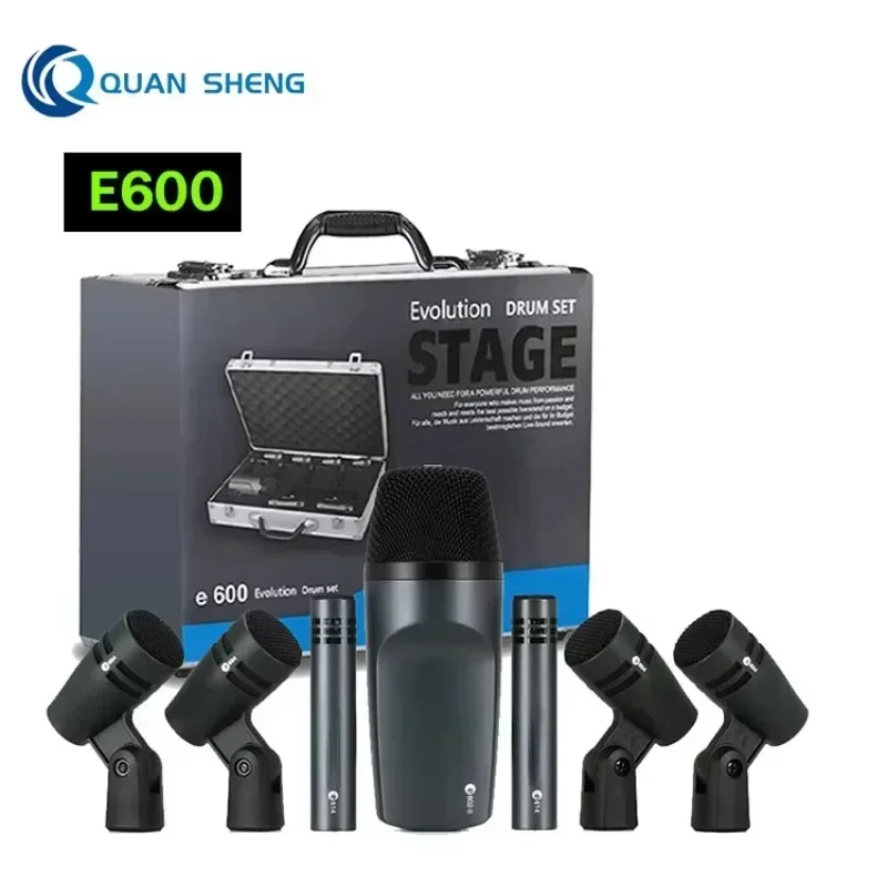 在庫あり E600 ドラムマイクキット カーディオイド楽器用 - Condenser Microphone Kit のレビューと価格