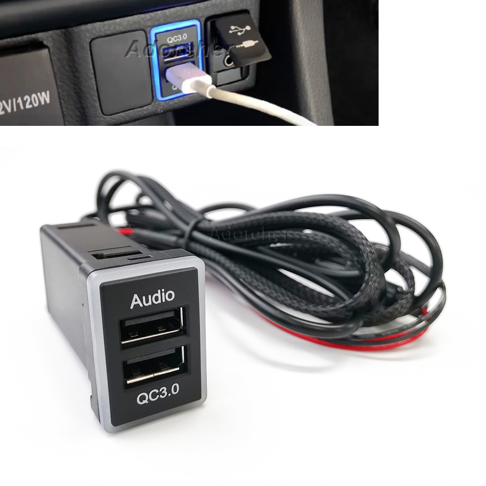 1Pc 高速車の充電器オーディオ QC3.0 USB インタ - Audio Interface のレビューと価格