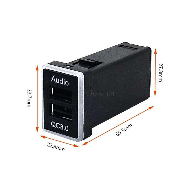 1Pc 高速車の充電器オーディオ QC3.0 USB インタ - Audio Interface のレビューと価格