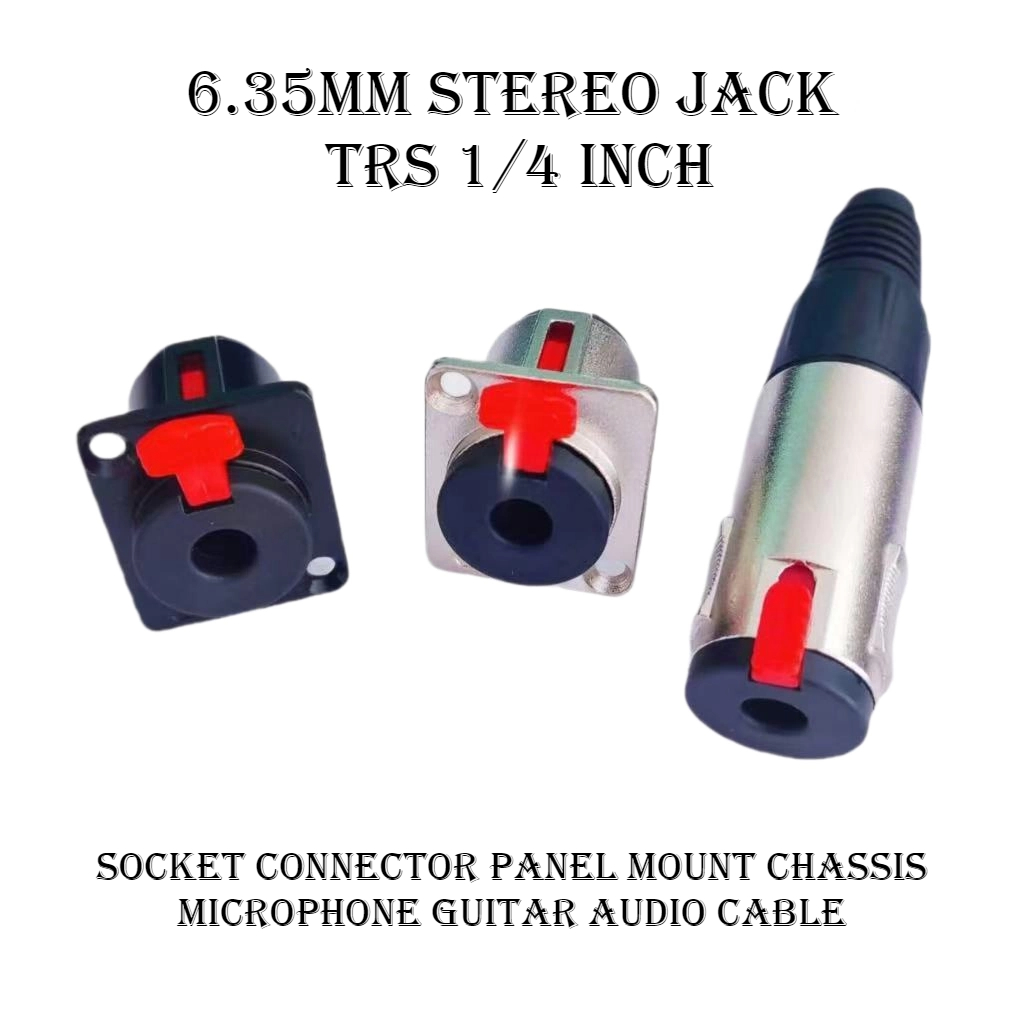 1個入り 6.35mmステレオメスジャック TRS 1/4イ - Trs Cable のレビューと価格