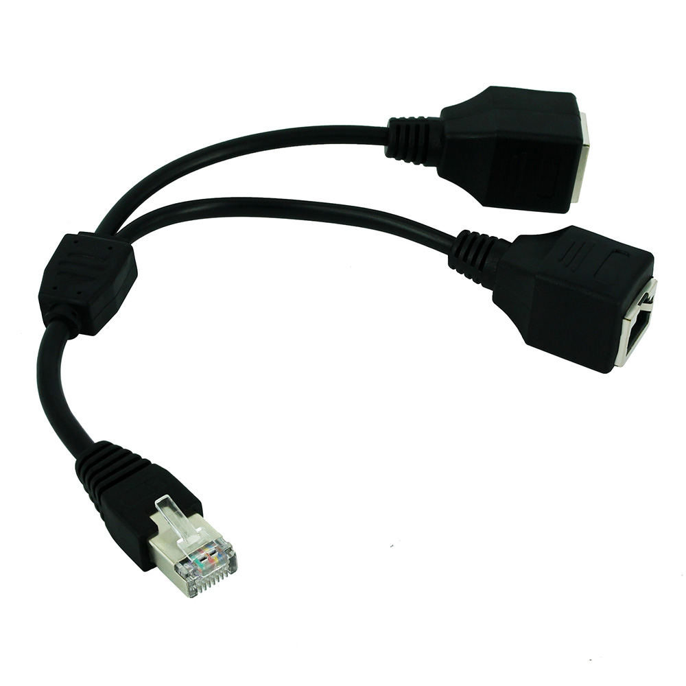 イーサネットネットワークスプリッター,1オス-2メスLANケ - Rj45 Jack のレビューと価格