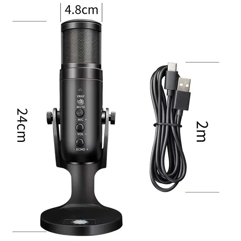 工場直販 スタジオ ワイヤレスUSBコンデンサーマイク ノイ - Condenser Microphone Kit のレビューと価格