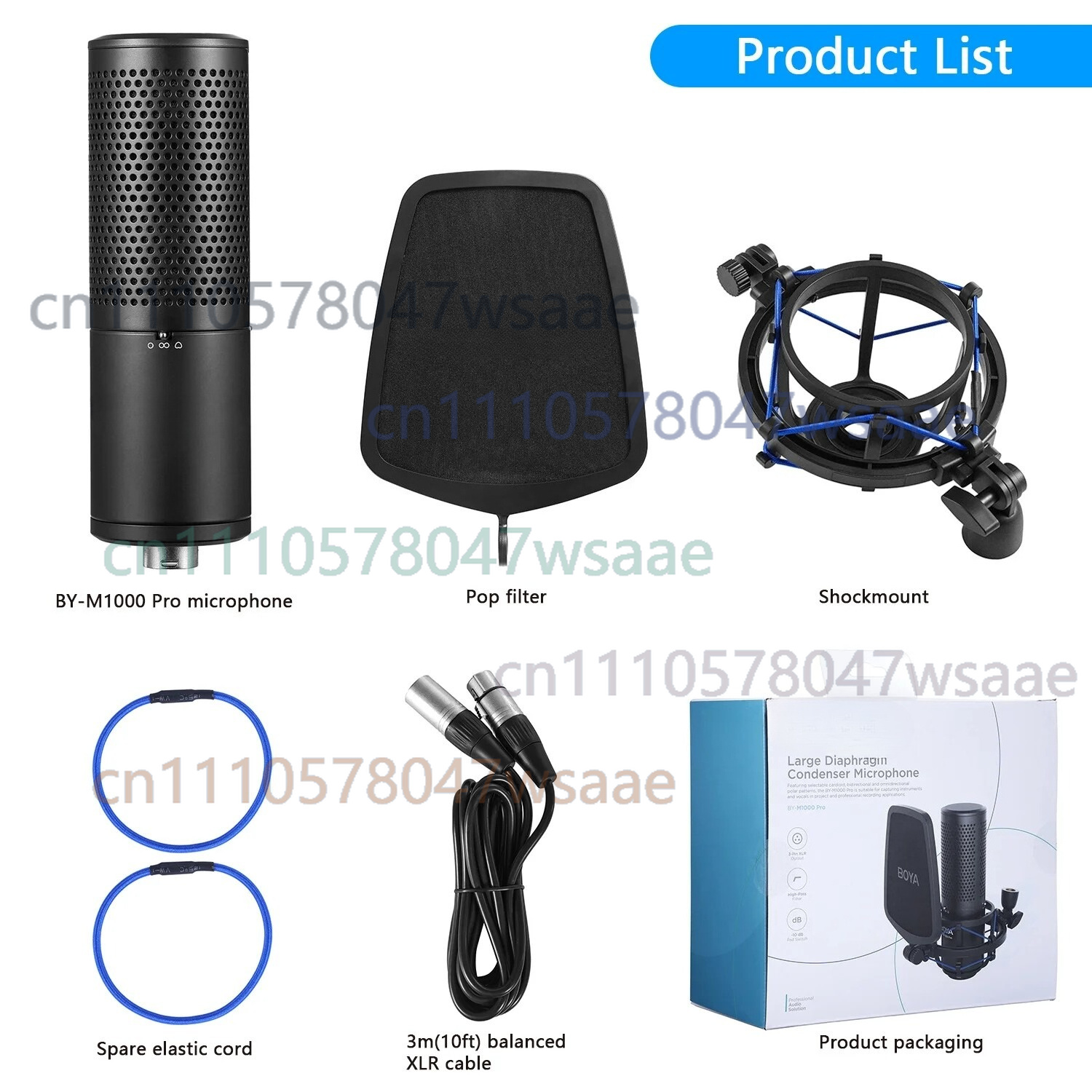 BOYA BY-M1000 PRO ラージダイアフラムコンデ - Condenser Microphone Kit のレビューと価格