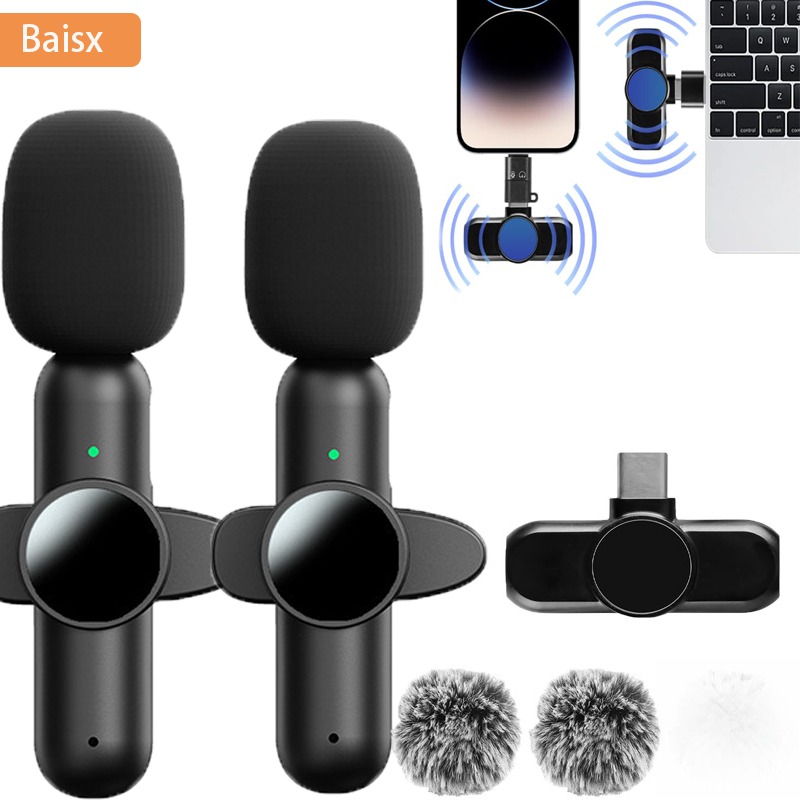 iPhone iPad用ワイヤレスラベリアマイク、録音、ライ - Condenser Microphone Kit のレビューと価格