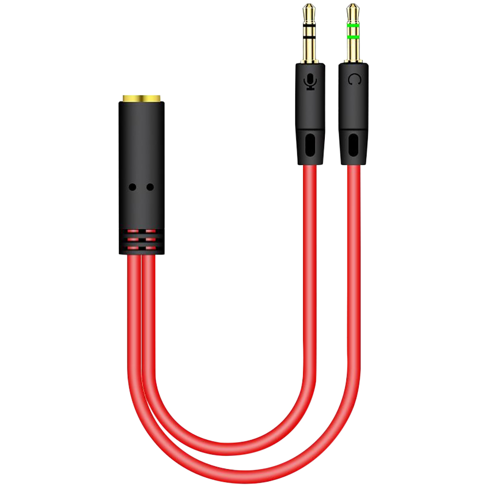 ヘッドフォンアダプター,オスからメスへのジャック2個,コンピ - Audio Jumper Wire のレビューと価格