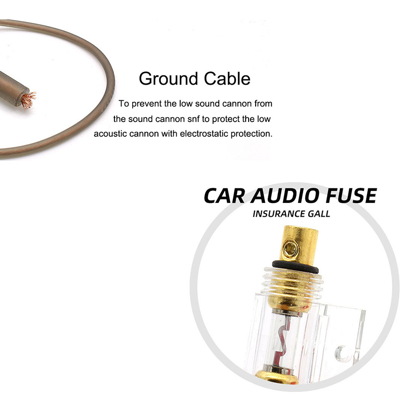 1200W カーオーディオ配線キット 10GA サブウーファ - Audio Jumper Wire のレビューと価格
