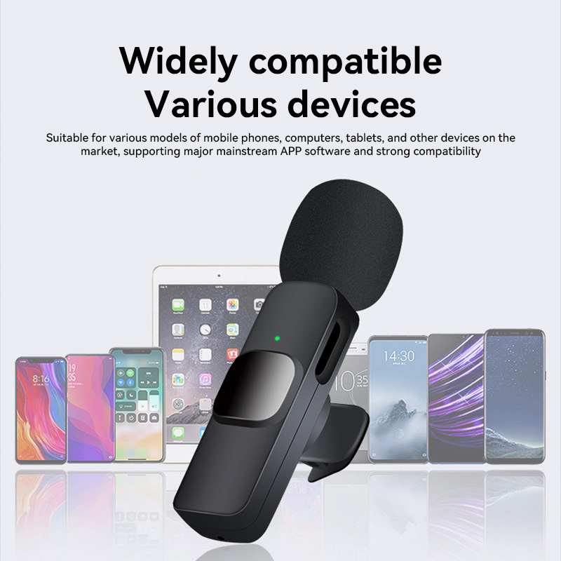 ミニワイヤレスマイクノイズリダクションラベリアマイク、iPh - Condenser Microphone Kit のレビューと価格