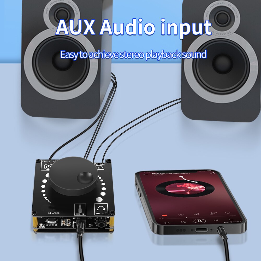 パワーアンプボード ステレオデジタルアンプ 50WX2 -  - Hifi Amplifier Board のレビューと価格
